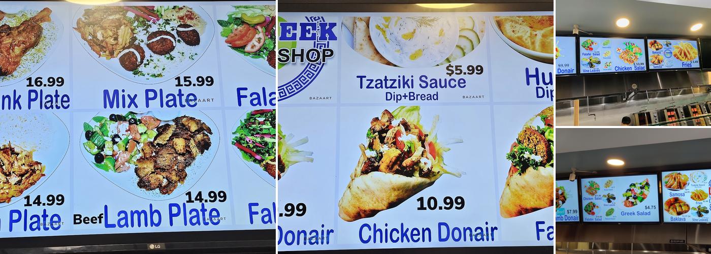 Mr. Greek Donair & Kebab Menu