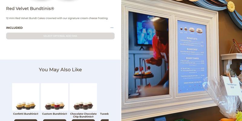 Nothing Bundt Cakes Menu