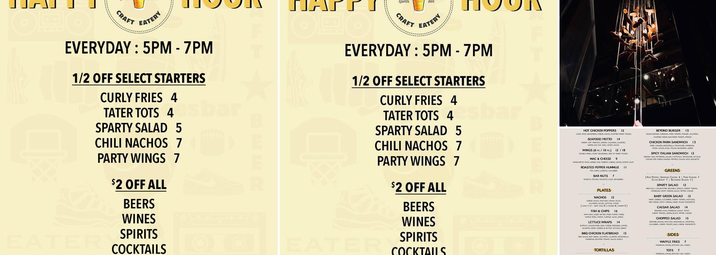 LAces Bar Menu