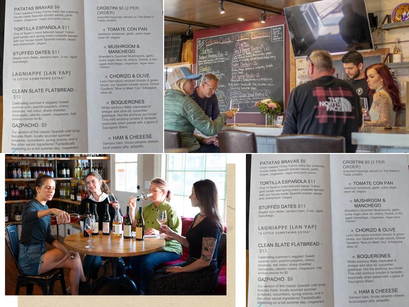 Clean Slate Wine Bar Menu