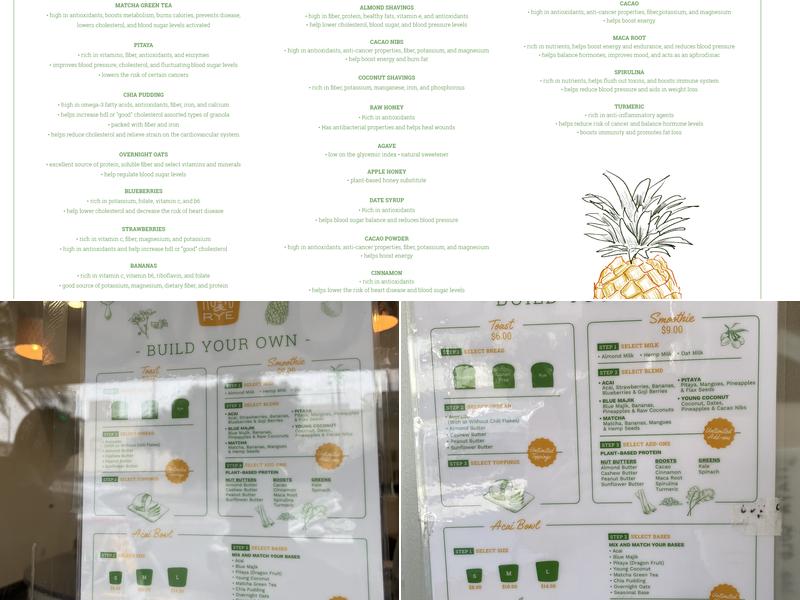 Roots & Rye Menu