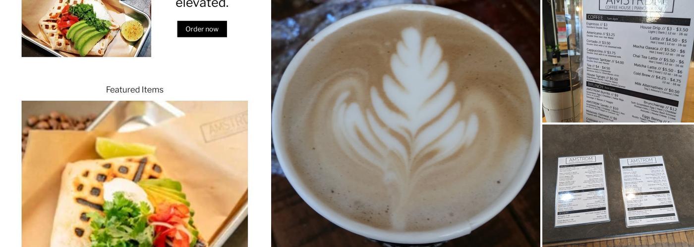 AMSTRDM Coffee House Menu