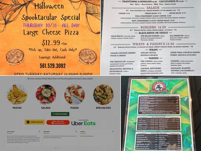 Bellini's Eatery Menu