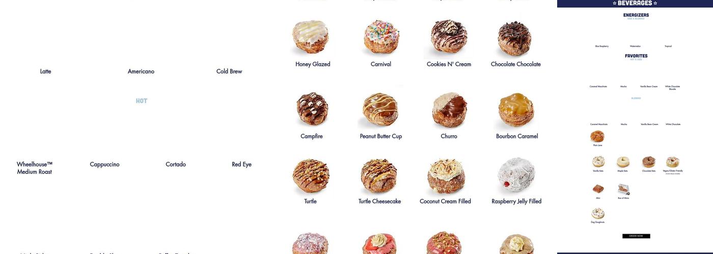 Parlor Doughnuts Menu