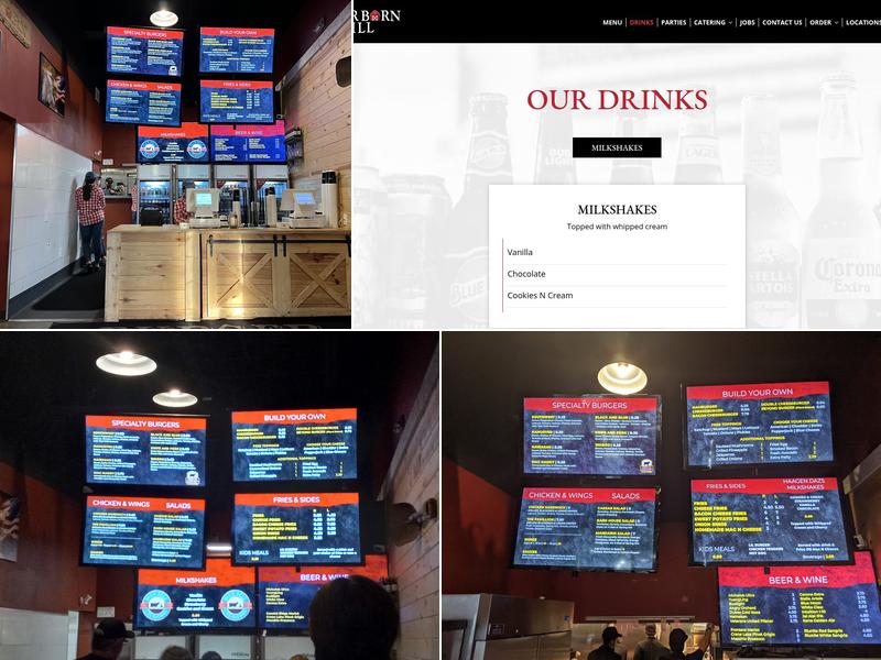 Burger Barn Grill Menu