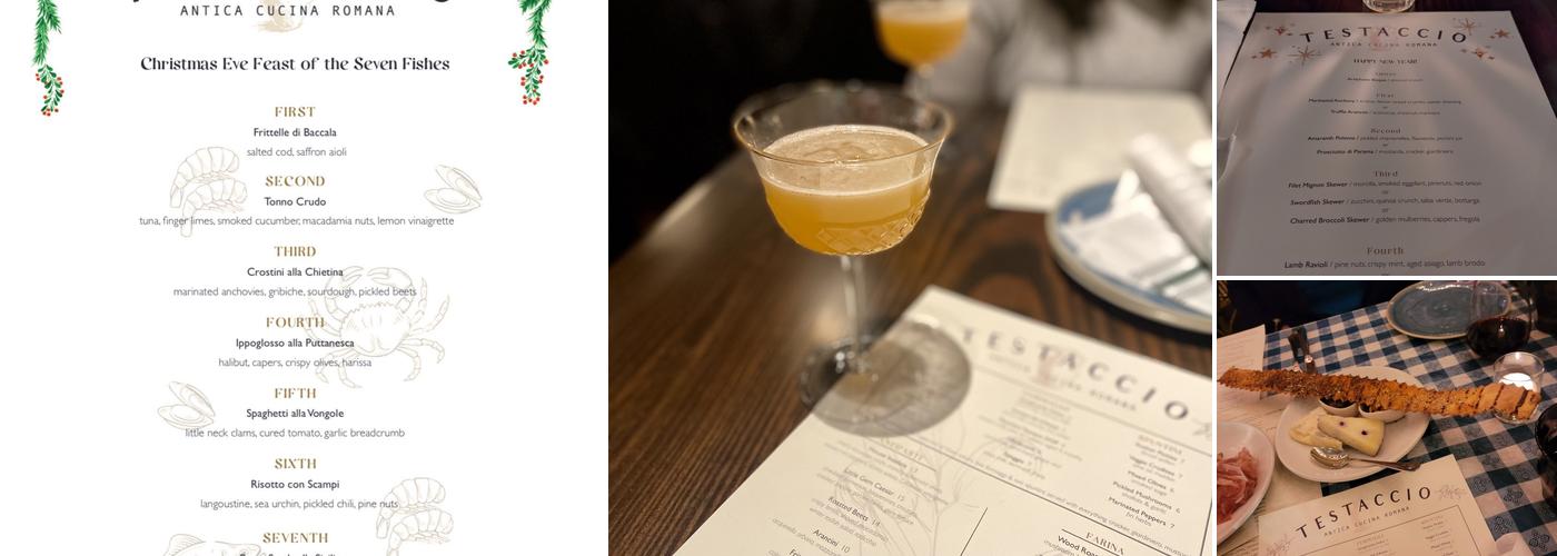 Testaccio Chicago Menu