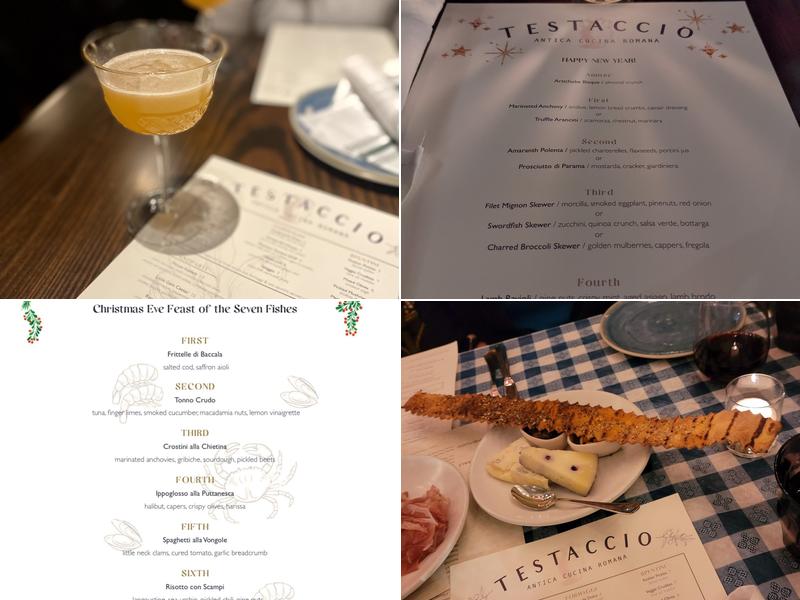 Testaccio Chicago Menu