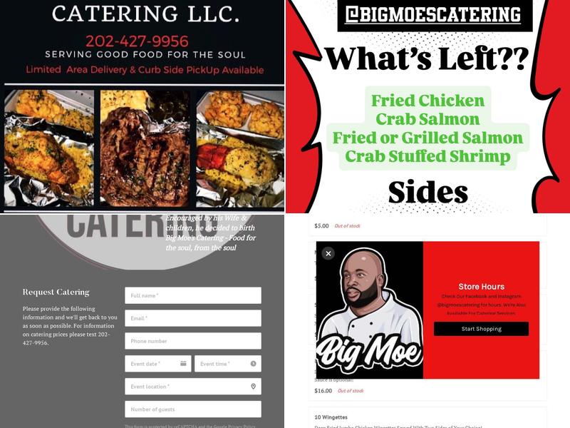 Big Moe’s Catering LLC Menu
