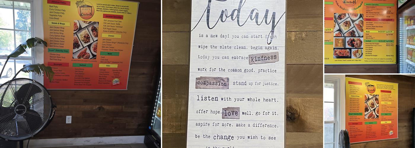 Ruby's Jamaican Kitchen Menu