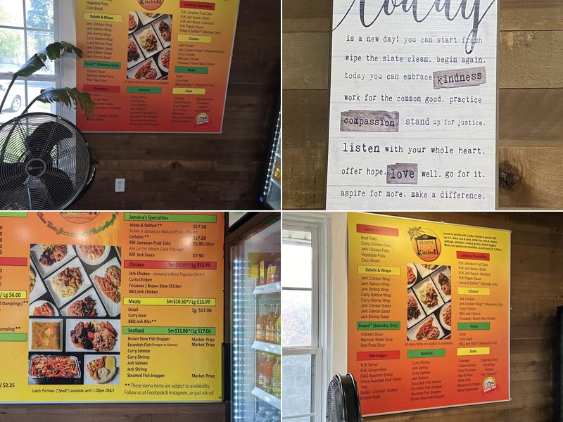 Ruby's Jamaican Kitchen Menu