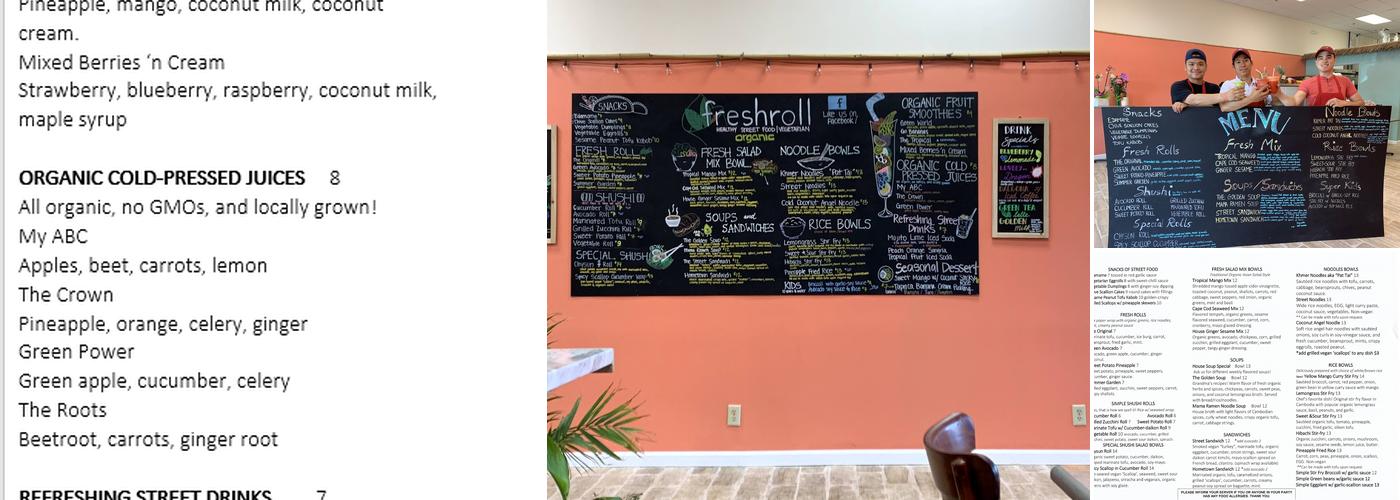 freshroll Menu