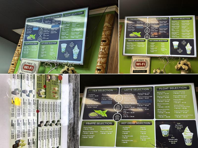 Premium Matcha Cafe Maiko Menu