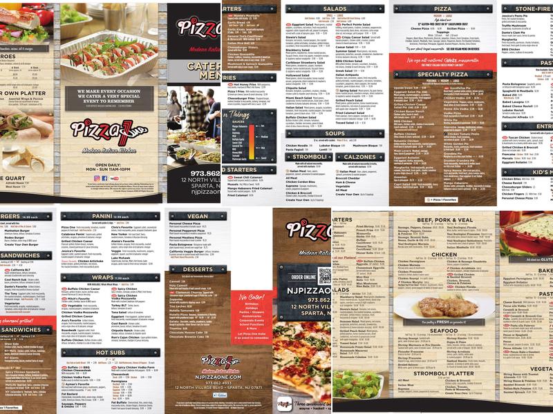 Pizza One Menu