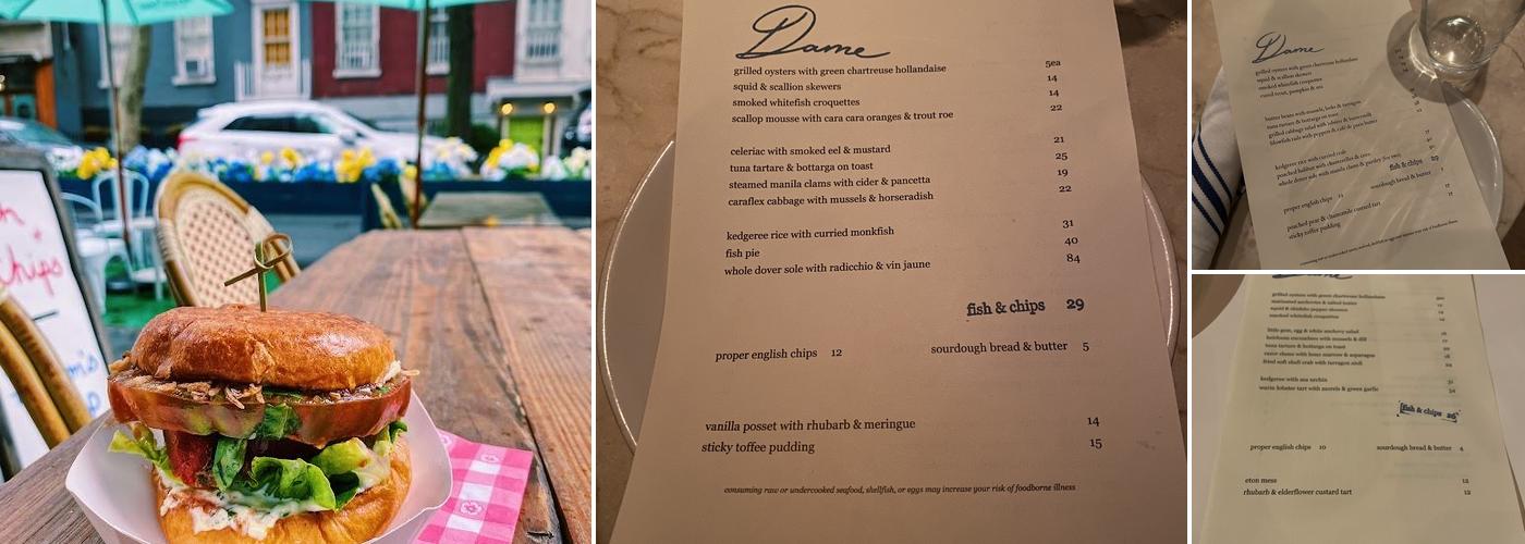 Dame Menu