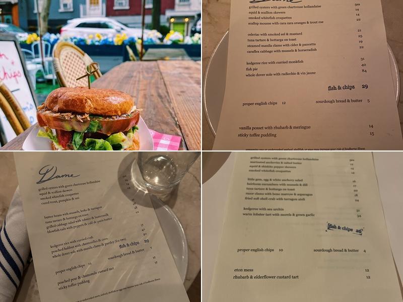 Dame Menu
