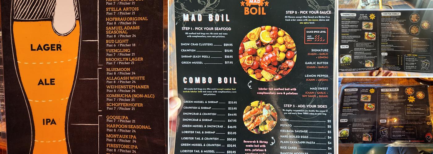 Mad For Chicken Bayside Menu