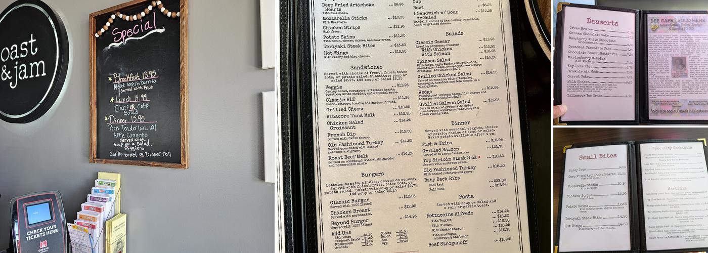 Toast & Jam Menu