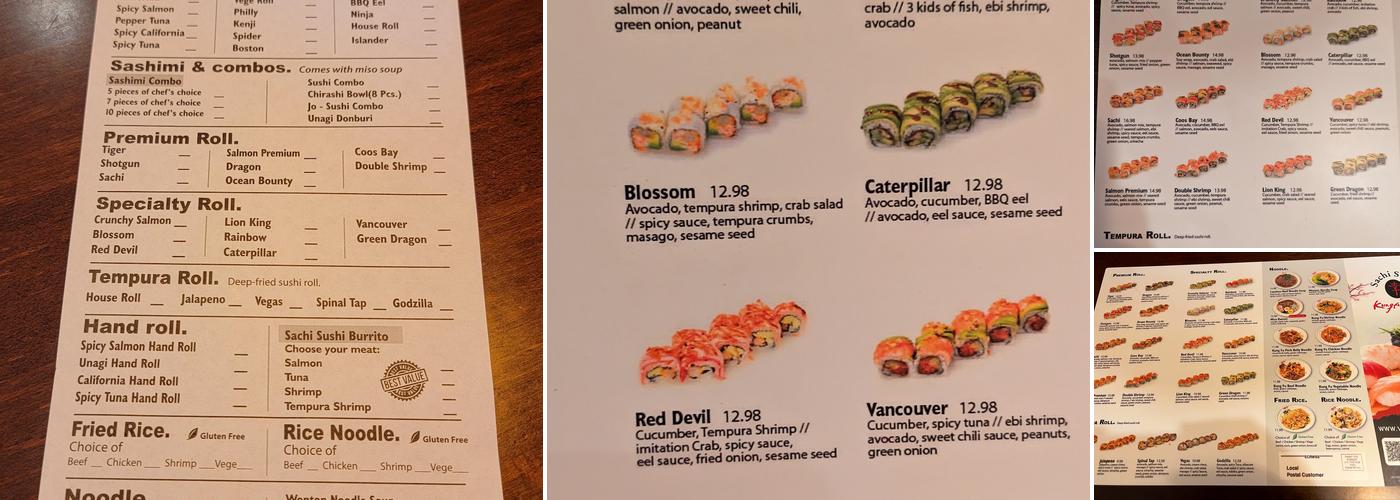 Sachi Sushi & KungFu Noodle Menu