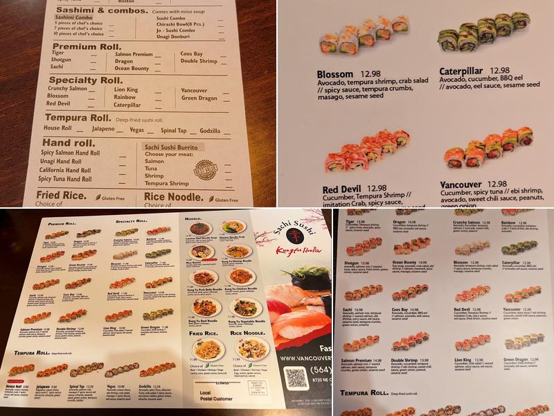 Sachi Sushi & KungFu Noodle Menu