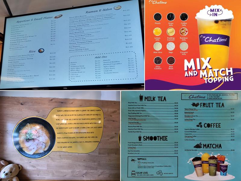 Funtime Sushi & Ramen & Tea Bar Menu