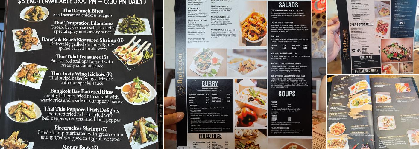 Thaicoon Menu