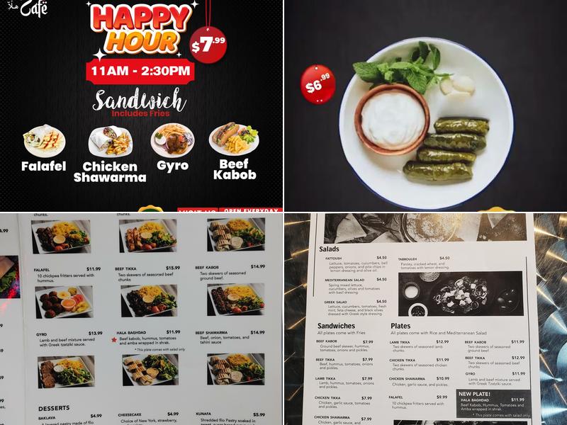 Hala Cafe Menu
