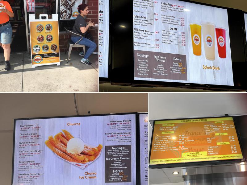 Franco's Churro House Menu