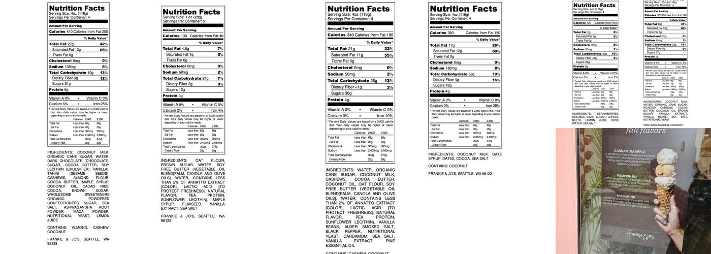 Frankie & Jo's University Village Menu