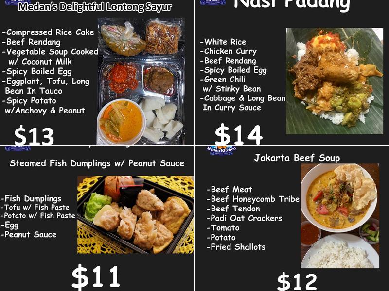 Medan Kitchen Menu