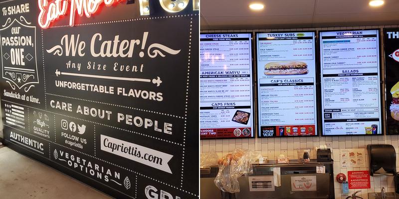 Capriotti's Sandwich Shop Menu