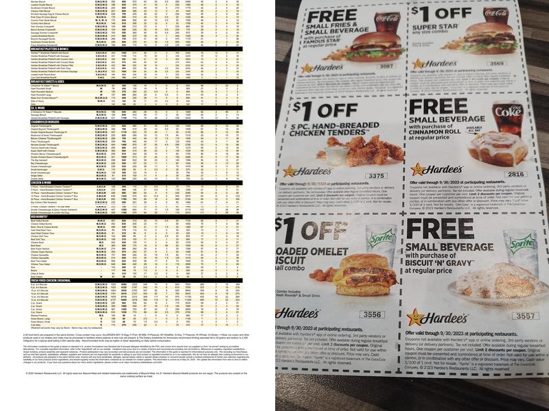 Hardee’s Menu