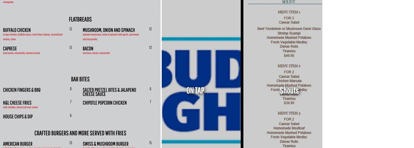 The Hook and Ladder Menu