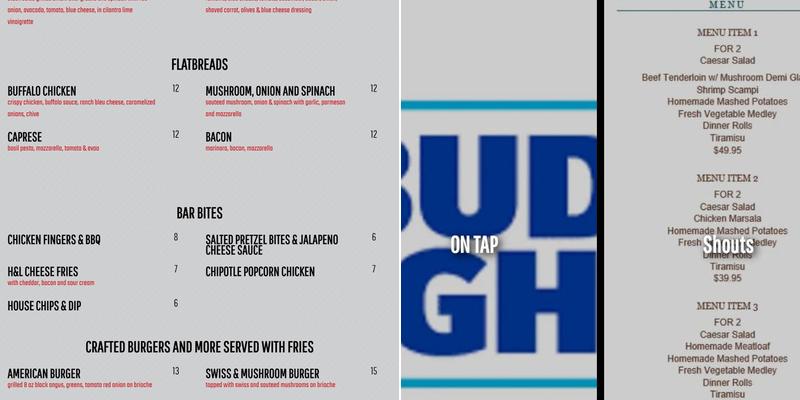 The Hook and Ladder Menu