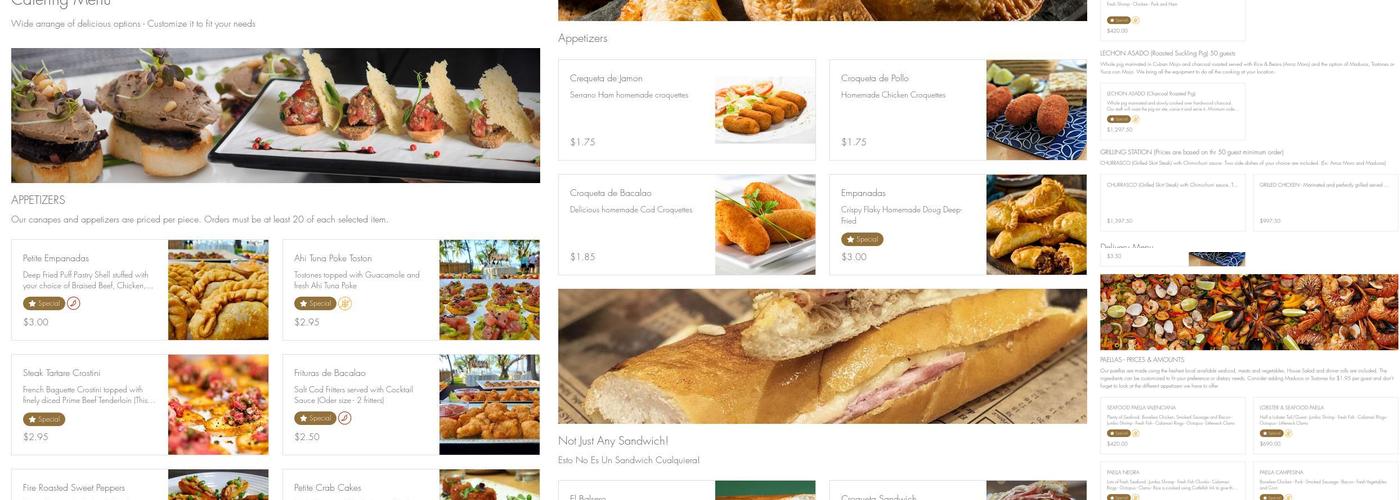 Don Paella Catering & Party Rental Menu