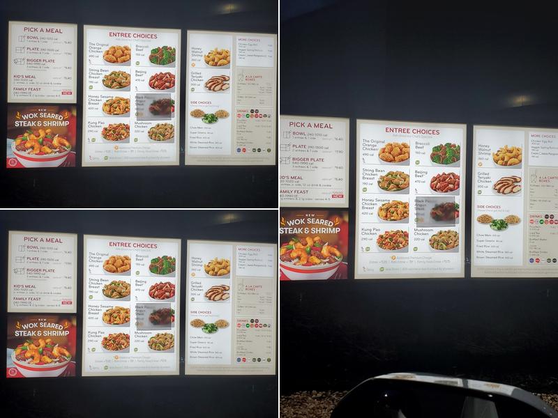 Panda Express Menu
