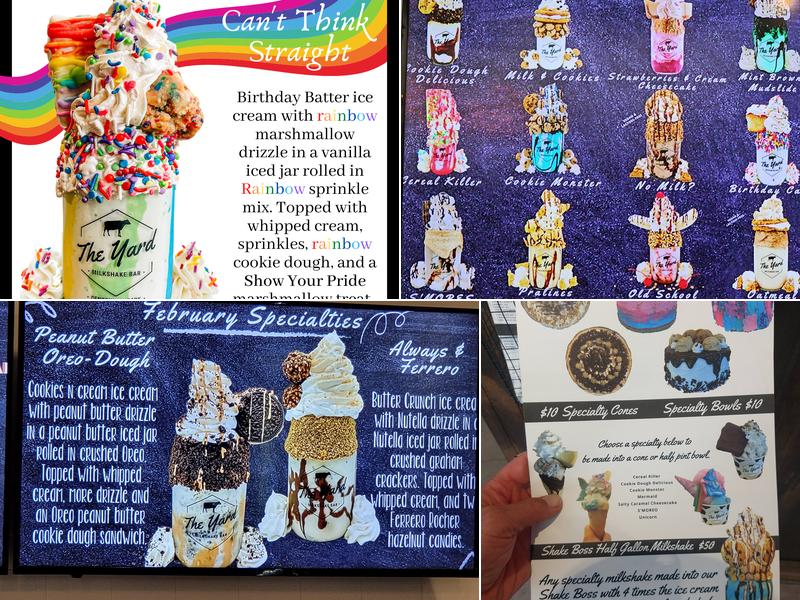 The Yard Milkshake Bar Atlanta - Centennial Park Menu