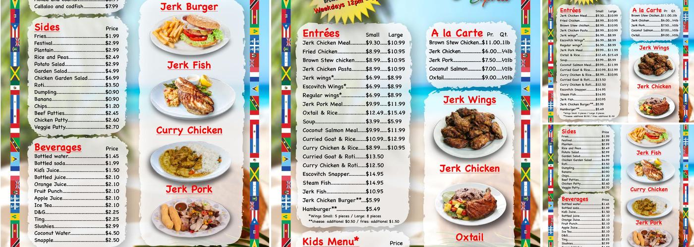 Jerk Grill Express Menu