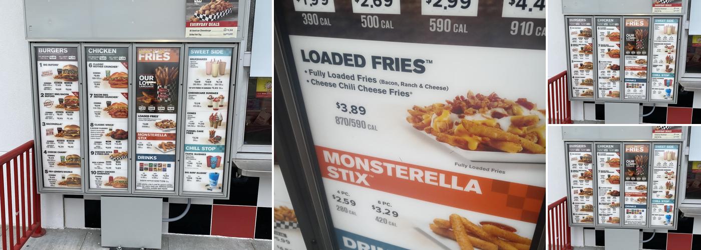 Checkers Menu