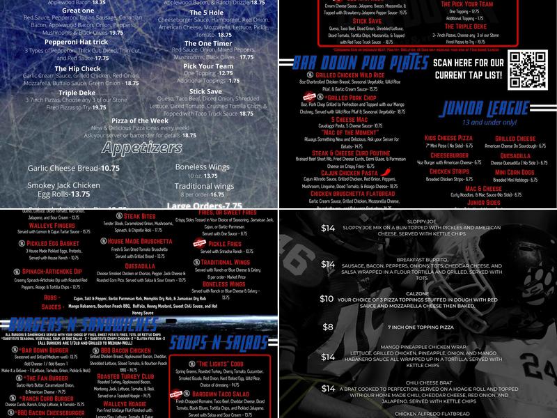 Bar Down Menu