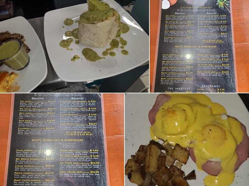 Coco's Bistro Menu
