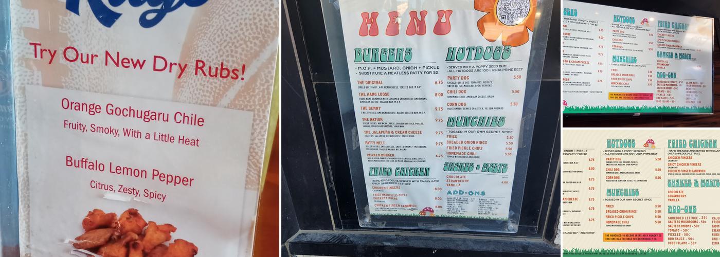Cheeseburgers - Omaha - A take-out joint Menu