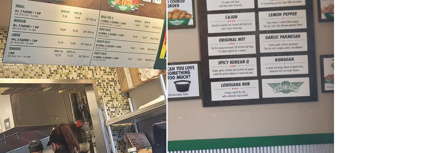 Wingstop Menu