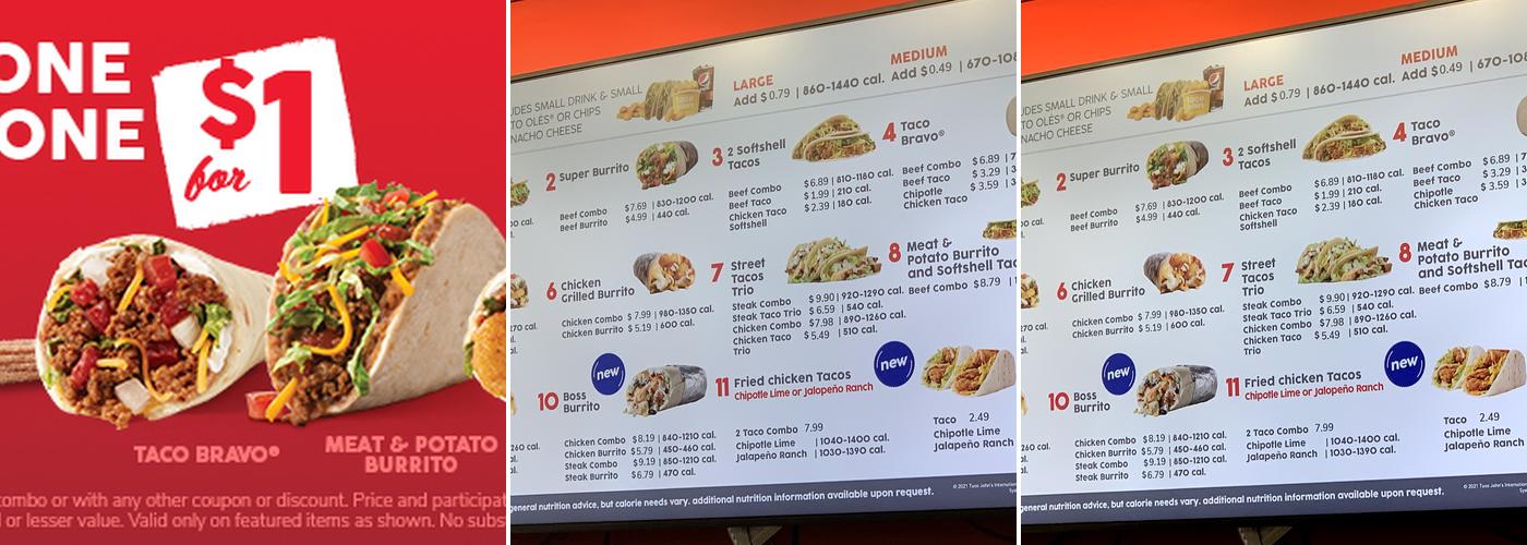 Taco John's Menu