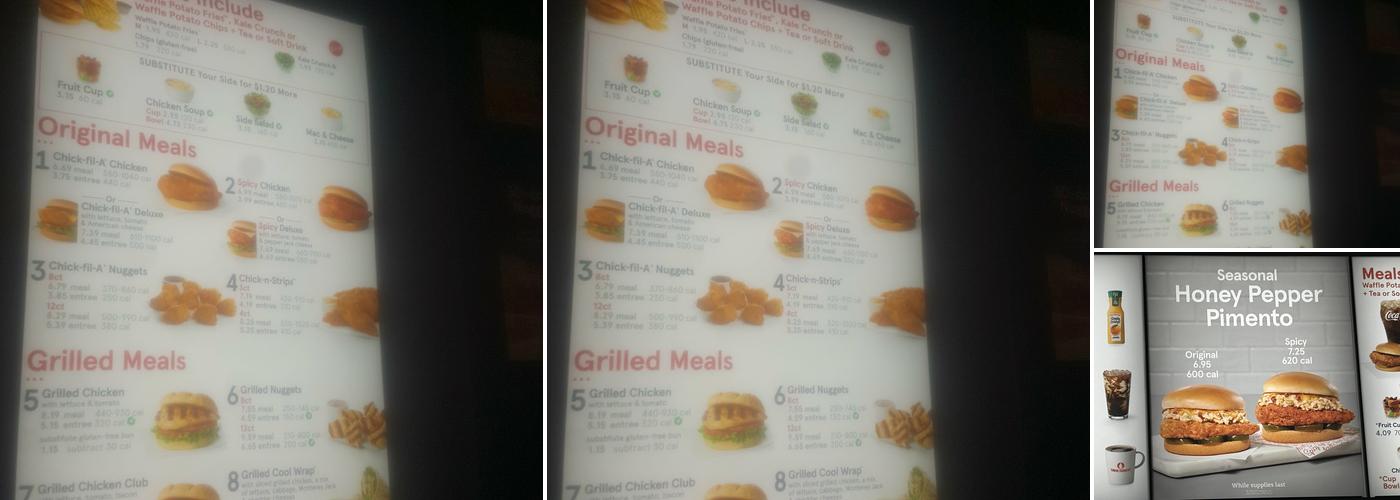 Chick-fil-A Menu