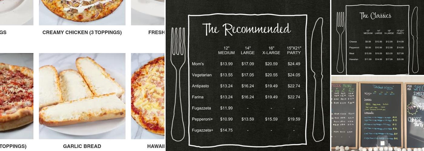 BUDDYS PIZZA Niagara Menu