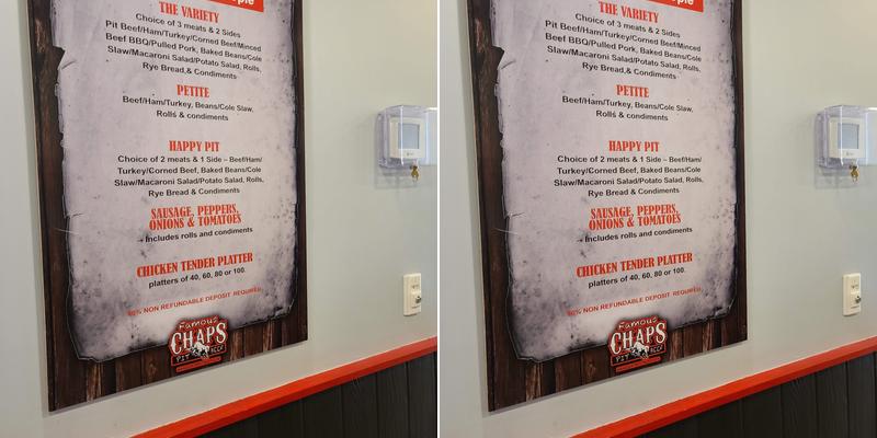 Chaps Pit Beef Menu
