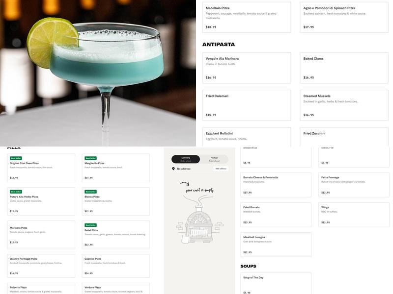 Patsy's Pizzeria Menu