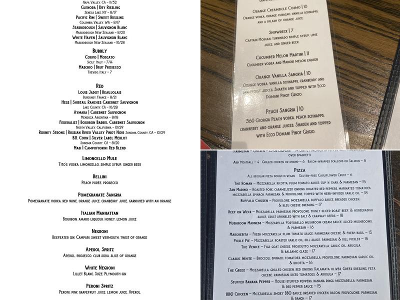 Roman's Menu