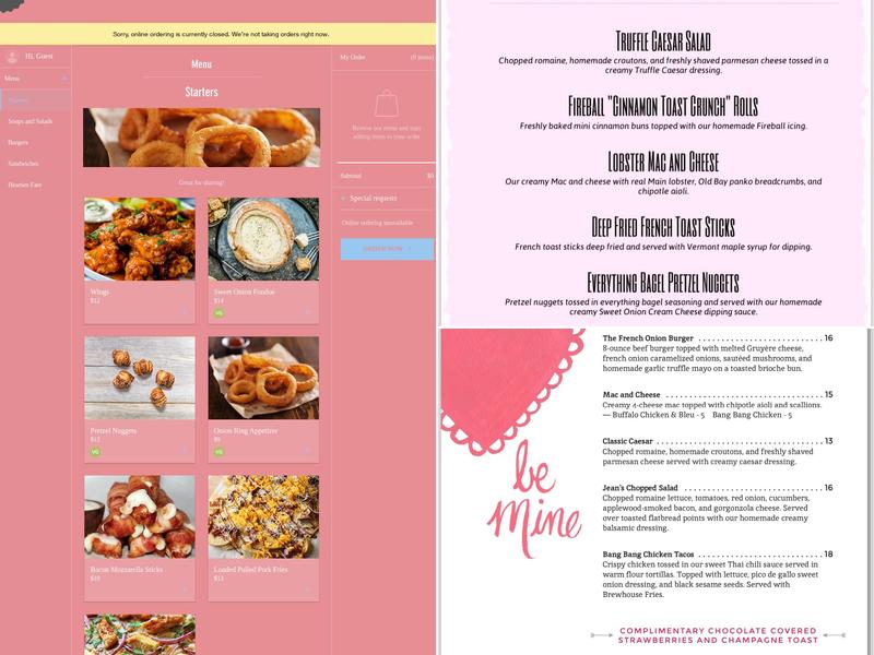 Sweet Onion Brewhouse Menu