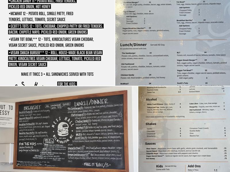 Mess Hall ILM Menu